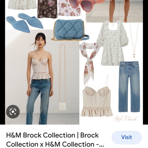 Brock Collection jeans for H&M sold out straight high rise 8 - Picture 1 of 6